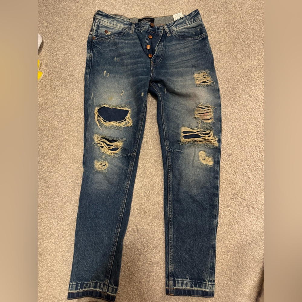 Madison Scotch Distressed Blue Jeans